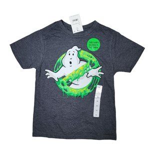 Mad Engine NWT  Ghost busters glow in the dark tee shirt kids size XS halloween